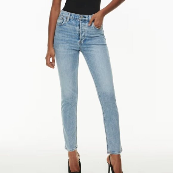 Denim Forum Denim - Aritzia Denim Forum The Yoko High Rise Slim High-waisted slim jeans blue 24